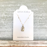 GR05-STERLING SILVER LOVE MIND SOUL BODY 16IN CHAIN NECKLACE