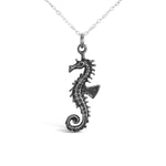 GR56-STERLING SILVER SEAHORSE NECKLACE ON A 18 INCH CHAIN